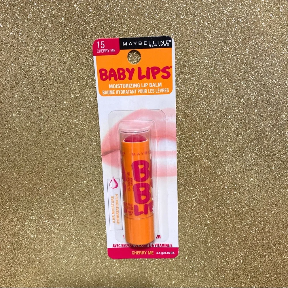 NWT Maybelline Baby Lips Moisturizing Lip Balm #15 Cherry Me